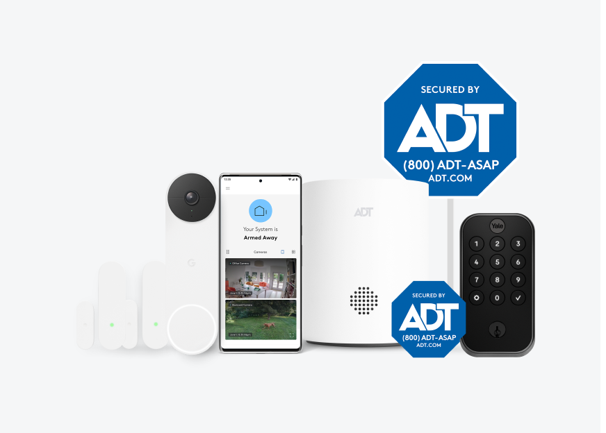 Shop packages image of Google Nest Doorbell, sensors, ADT app and more