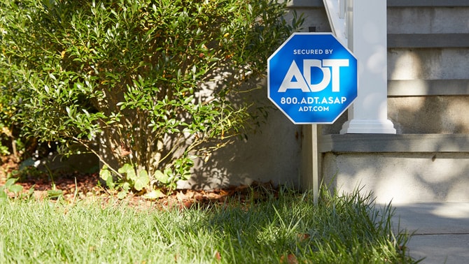 ADT sign ADT sign