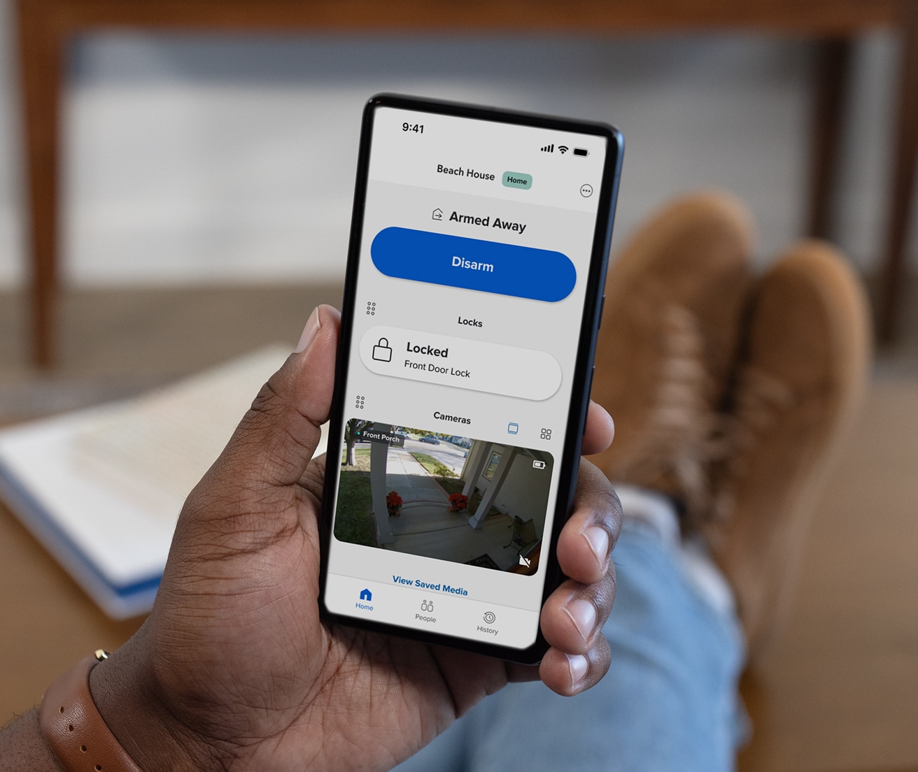 Google Nest Hub 2 Gen on a bedside table