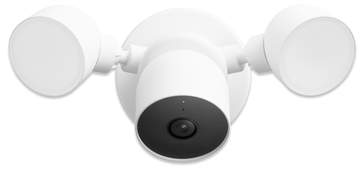Google Nest Cam with Floodlight - Wired Outdoor Smart Home