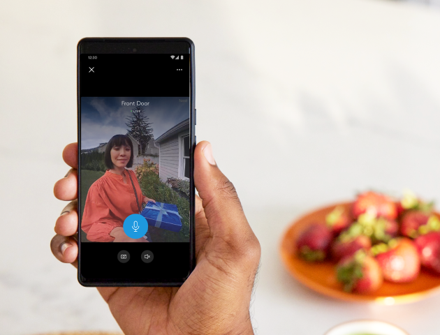 Live footage on the ADT+ app Live footage on the ADT+ app