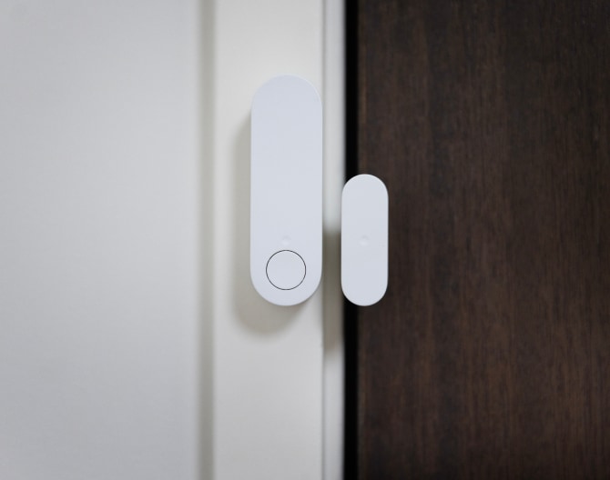 ADT Premium Door Window Sensor on a door