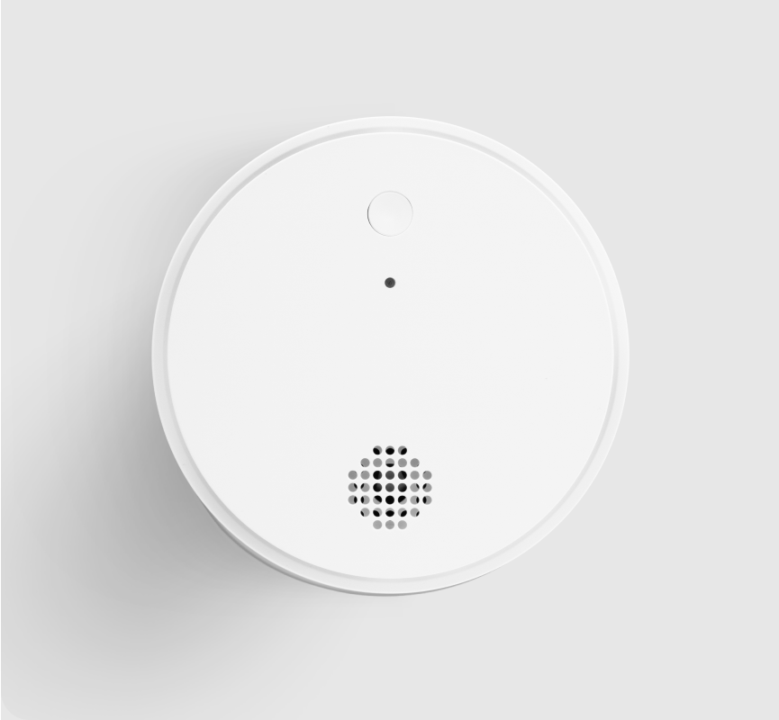ADT Smoke Detector on a grey background